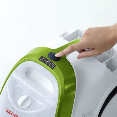 5. Odkurzacz parowy Polti Vaporetto Smart 110 Eco, Moc 1500 W, Ciśnienie pary 4 bar, Pojemność zbiornika na wodę 2 L, Biały/Zielony