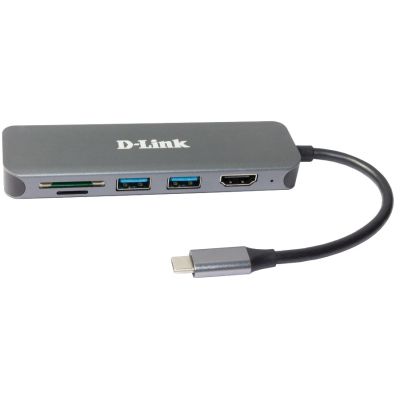2. D-Link DUB-2327 stacja dokująca Przewodowa USB Type-C Szary