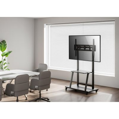 7. MOBILNY STOJAK+UCHWYT DO TV 37-100" 150KG S-13 ART Vesa 800x600 HEAVY DUTY