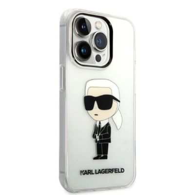 4. Etui Karl Lagerfeld Ikonik Karl na iPhone 14 Pro - przezroczyste