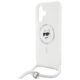 5. Etui Karl Lagerfeld IML Choupette Head & Cord Magsafe na iPhone 16 - przezroczyste
