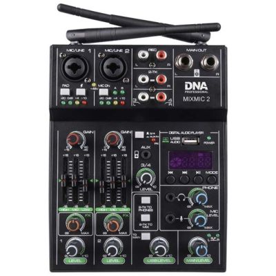 6. DNA MIXMIC 2 - zestaw (mikser audio USB + 2 mikrofony bezprzewodowe)