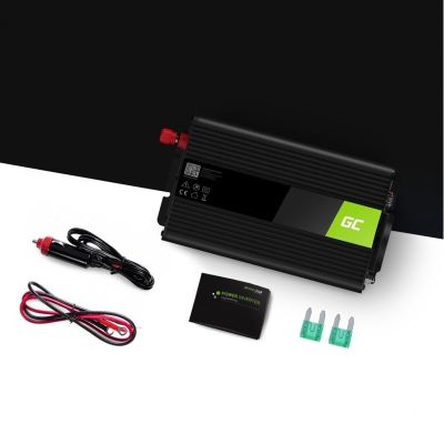 2. GREEN CELL PRZETWORNICA INV02DE 24V-230V 300W/600W MODYFIKOWANA SINUSOIDA