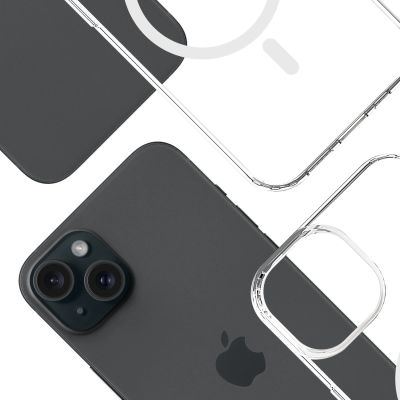 5. Etui 3mk Armor Magcase na iPhone 15 Plus - przezroczyste