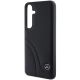 6. Etui Mercedes Leather Curved Stitches na Samsung Galaxy S24+ - czarne