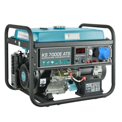 2. Generator benzynowy KS 7000E ATS 5,0kW, 230V, rozruch elektryczny