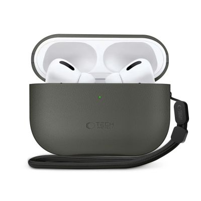 2. Etui Tech-Protect NaturalFit na AirPods Pro 3 - zielone