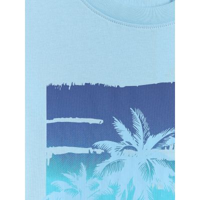 5. T-shirt regular z nadrukiem męski 4F 4FRSS26TTSHM4291-34S