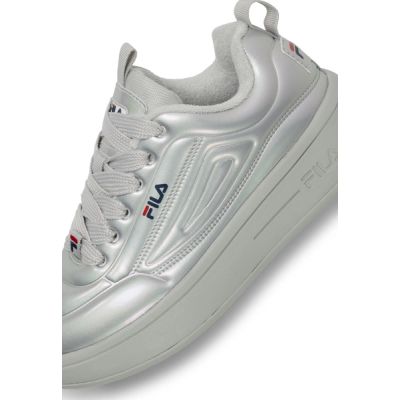 4. Fila Superbubble buty sportowe damskie sneakersy szare modne wygodne lekkie