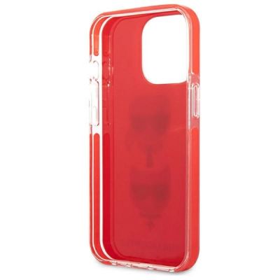 7. Etui Karl Lagerfeld Karl&Choupette Head na iPhone 13 Pro / iPhone 13 - czerwone