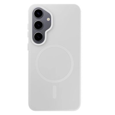 17. Etui 3mk Smoke MagCase na Samsung Galaxy S25 - białe-półprzezroczyste