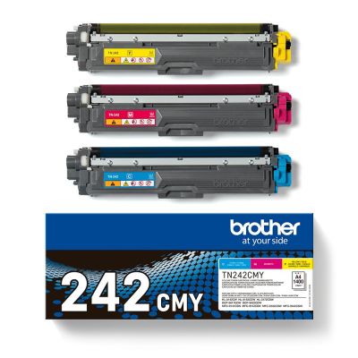 4. Brother TN-242CMY kaseta z tonerem 1 szt. Oryginalny Cyjan, Purpurowy, Żółty