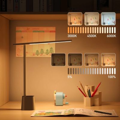 18. Baseus Smart Eye bezprzewodowa biurkowa lampka LED z akumulatorem 2200 mAh szary (DGZG-0G)