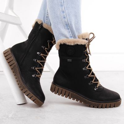 29. Botki z futerkiem Rieker W Y3424-00 RKR745