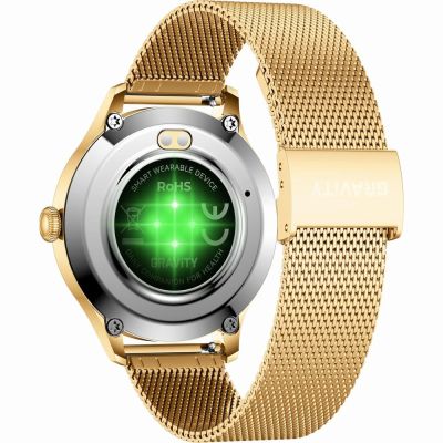 11. Smartwatch Gravity Biało Złoty 2 Paski GT25-2 PRO