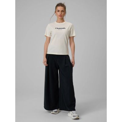 3. T-shirt loose z nadrukiem damski 4F 4FRAW25TTSHF3409-12S