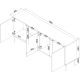 7. Komoda INSERTO 3D1W 190x40x80 czarny + LED