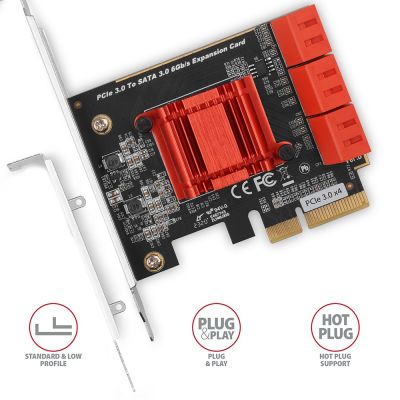 3. AXAGON PCES-SA6 Kontroler PCIe 6x wewn.