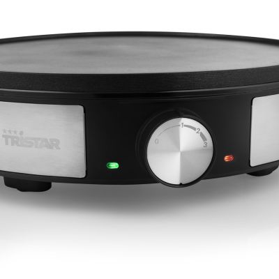 4. Tristar BP-2638 urządzenie do smażenia naleśników 1 naleś. 1200 W Czarny, Stal nierdzewna