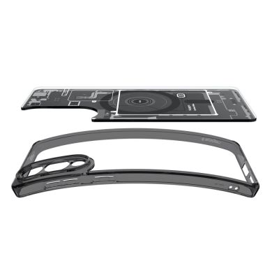 6. Etui Spigen Ultra Hybrid Mag z MagSafe na Samsung Galaxy S25 Edge z nadrukiem - czarne