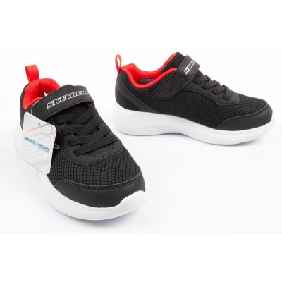 7. Skechers buty dziecięce sportowe Selectors lekkie modne czarne