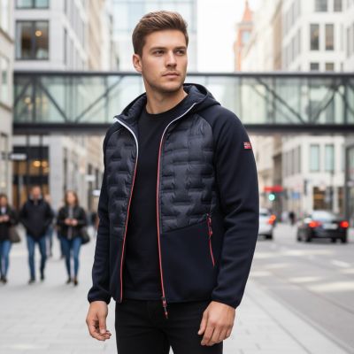 5. Kurtka męska Geographical Norway COUTO NAVY DB MEN 024 NAVY (WZ8645H/GN-MARINE)