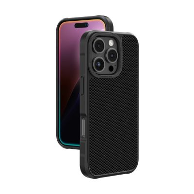 Etui pancerne AMAZINGTHING Titan Max Case z włóknami aramidowymi 600D do iPhone 16 Pro Max - czarne