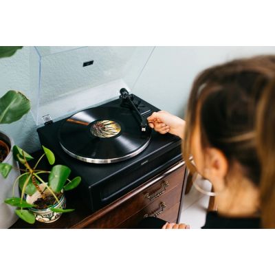 2. Lenco LS-430BK obrotowy talerz gramofonu Gramofon z napędem pasowym Czarny