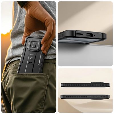 2. Etui Tech-Protect Kevlar Cam+ 2-set na Xiaomi Redmi Note 15 Pro 5G - czarne