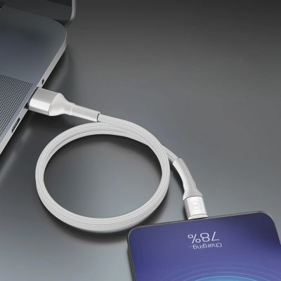 2. Kabel 3mk Hyper Cable N-SERIES USB-A / Lightning 1m QC 3.0 5V/2.4A 12W - białt