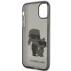 7. Etui Karl Lagerfeld Glitter Karl&Choupette na iPhone 11 / Xr - czarne