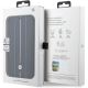 7. Etui BMW Leather Stamp Blue Lines na iPhone 14 Pro - czarne