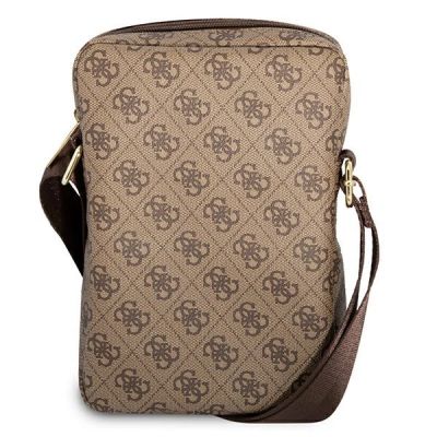 3. Torba Guess 4G Big Metal Logo na tablet 10'' - brązowa