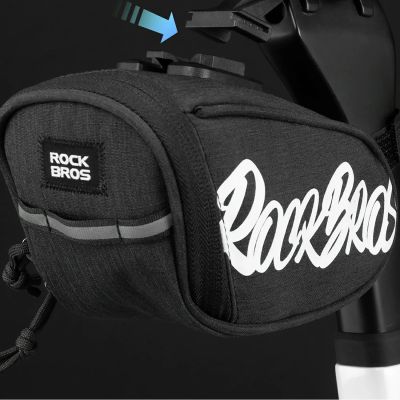 3. Torba rowerowa Rockbros G007 Flash Journey podsiodłowa 0.8 l - czarna