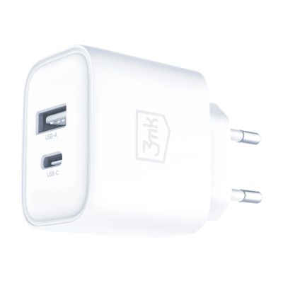 11. Ładowarka sieciowa 3mk DualCharge 20W PD3.0 QC 3.0 PPS USB 1A1C - biała