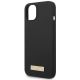 6. Etui Guess Silicone Logo Plate MagSafe na iPhone 14 Plus - czarne