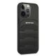 4. Etui AMG Leather Debossed Lines na iPhone 13 Pro Max - czarne