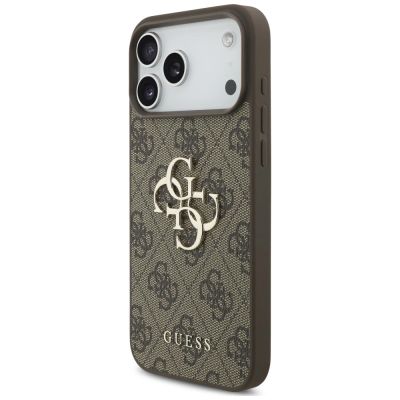 2. Etui Guess 4G Big Logo na iPhone 17 Pro / 18 Pro - brązowe