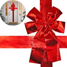 KOKARDA NA DRZWI 33x42CM WSTĄŻKA CZERWONA