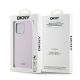 8. Etui DKNY Liquid Silicone Small Metal Logo MagSafe na iPhone 15 Pro Max - różowe