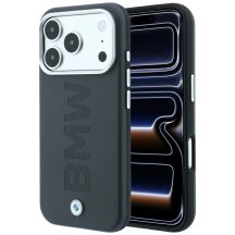 Etui BMW Sign Centered Deboss MagSafe na iPhone 18 Pro Max / 17 Pro Max - szare