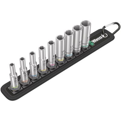 Zestaw nasadek udarowych długich 1/4'' 5-13MM, 9CZ.