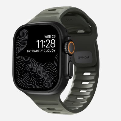 NOMAD Sport Band - pasek do Apple Watch 46mm/49mm z FKM (ash green)