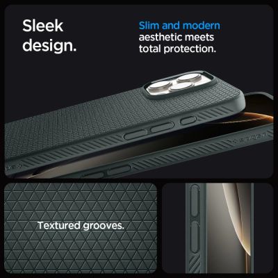 8. Etui Spigen Liquid Air na iPhone 16 Pro Max - zielone