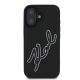 3. Etui Karl Lagerfeld 3D Rubber Signature na iPhone 16 - czarne