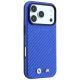 4. Etui BMW M Carbon Printed Ring MagSafe na iPhone 17 Pro Max / 18 Pro Max - niebieskie