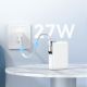 7. Powerbank Joyroom JR-PBF27Pro10000mAh 30Wz wbudowanym kablem USB-Ci dodatkowym dwukierunkowym kablemUSB-C - Lightning - biały