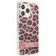 4. Etui Guess Leopard na iPhone 13 Pro / iPhone 13 - różowe