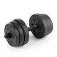 19. Zestaw hantli 4w1 (sztanga, hantle, kettlebell, podpórki do pompek) Spokey PONDUS SET 20 kg