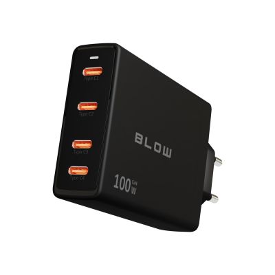 3. BLOW ŁADOWARKA SIECIOWA GNIAZDO USB-CX4 PD 100W GAN CZARNA